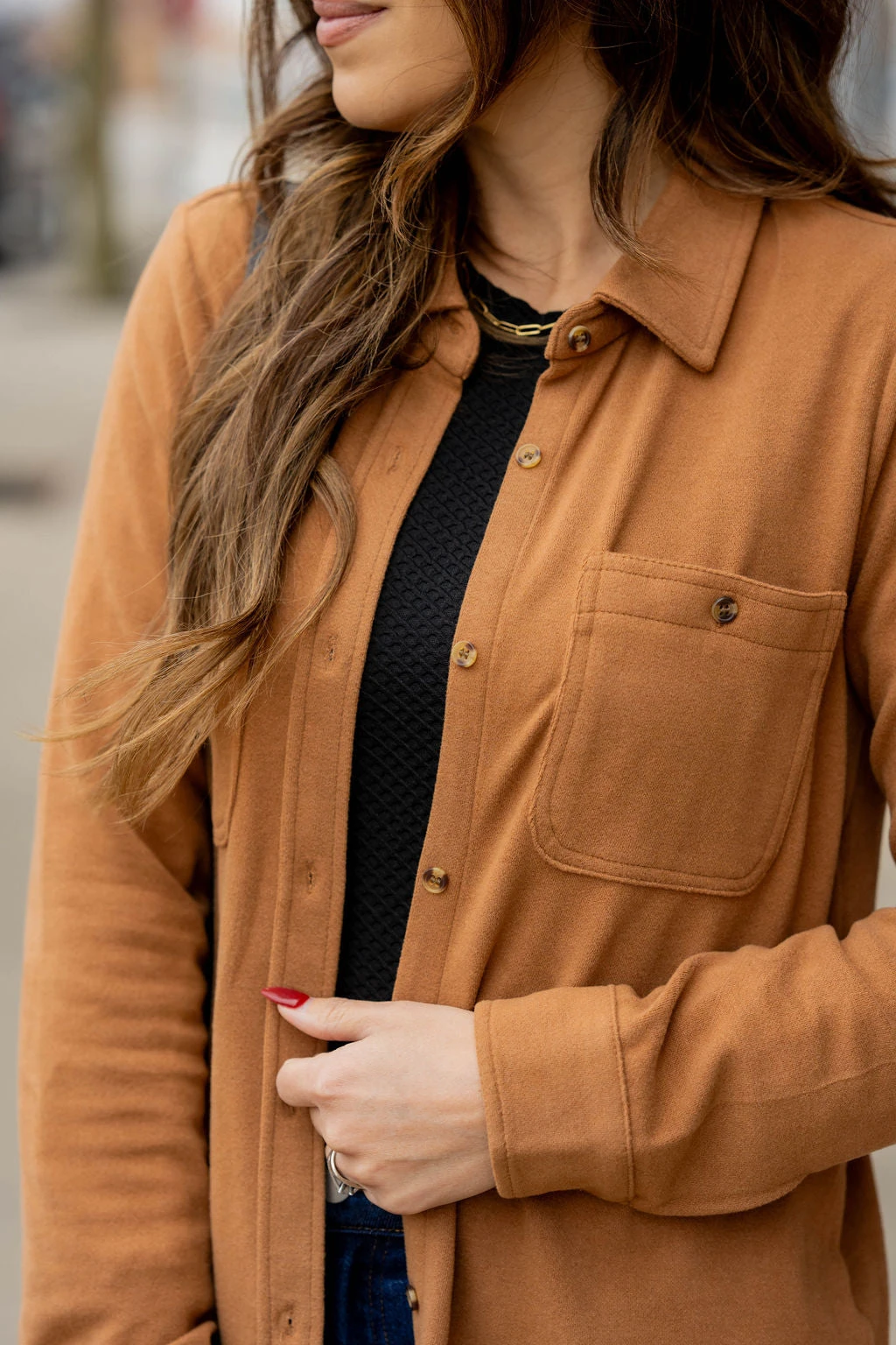 Simple Marled Shacket 14 Simple Marled Shacket - Image 14