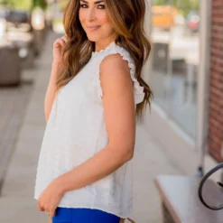 Subtle Textured Flutter Trim Tank 29 Subtle Textured Flutter Trim Tank -Women's Clothing Store BB 7393 5ea807c2 4bd2 4109 b592 9e3f19e6fd8b 630591