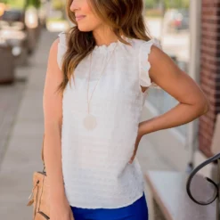 Subtle Textured Flutter Trim Tank 30 Subtle Textured Flutter Trim Tank -Women's Clothing Store BB 7395 015df5b9 591d 4b99 a643 f4ac31d30e29 487150