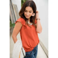 Flutter V-Neck Tank -Women's Clothing Store BB 7401