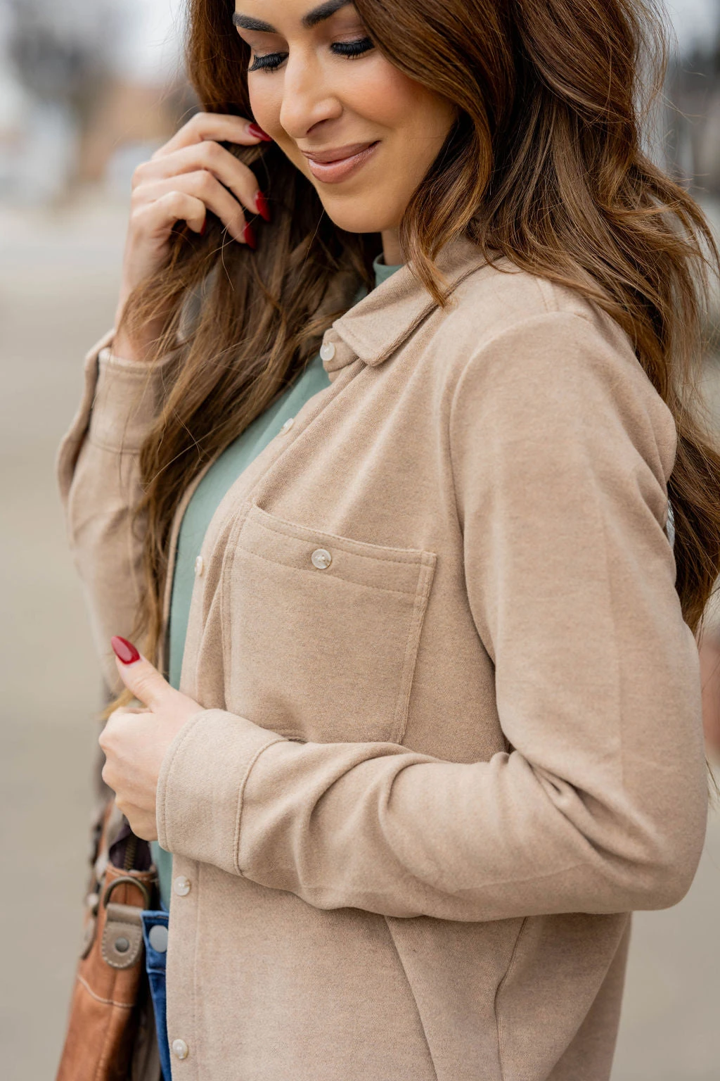 Simple Marled Shacket 16 Simple Marled Shacket - Image 16