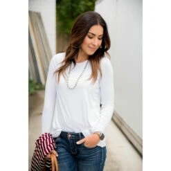 Betsey's Long Sleeve Basic Tee 39 Betsey's Long Sleeve Basic Tee -Women's Clothing Store BB 7462 48b84f60 0136 42ac ac81 a7463c5463db