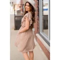 Mini Dot Ruffle Sleeve Dress -Women's Clothing Store BB 7466 a3f7c23a 79bb 4a9d b965 33a9e60107d8