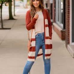 Lightweight Assorted Stripe Tunic Cardigan -Women's Clothing Store BB 7477 e5aebcf6 7d7c 4ed4 997a df194abbbbf9 789564