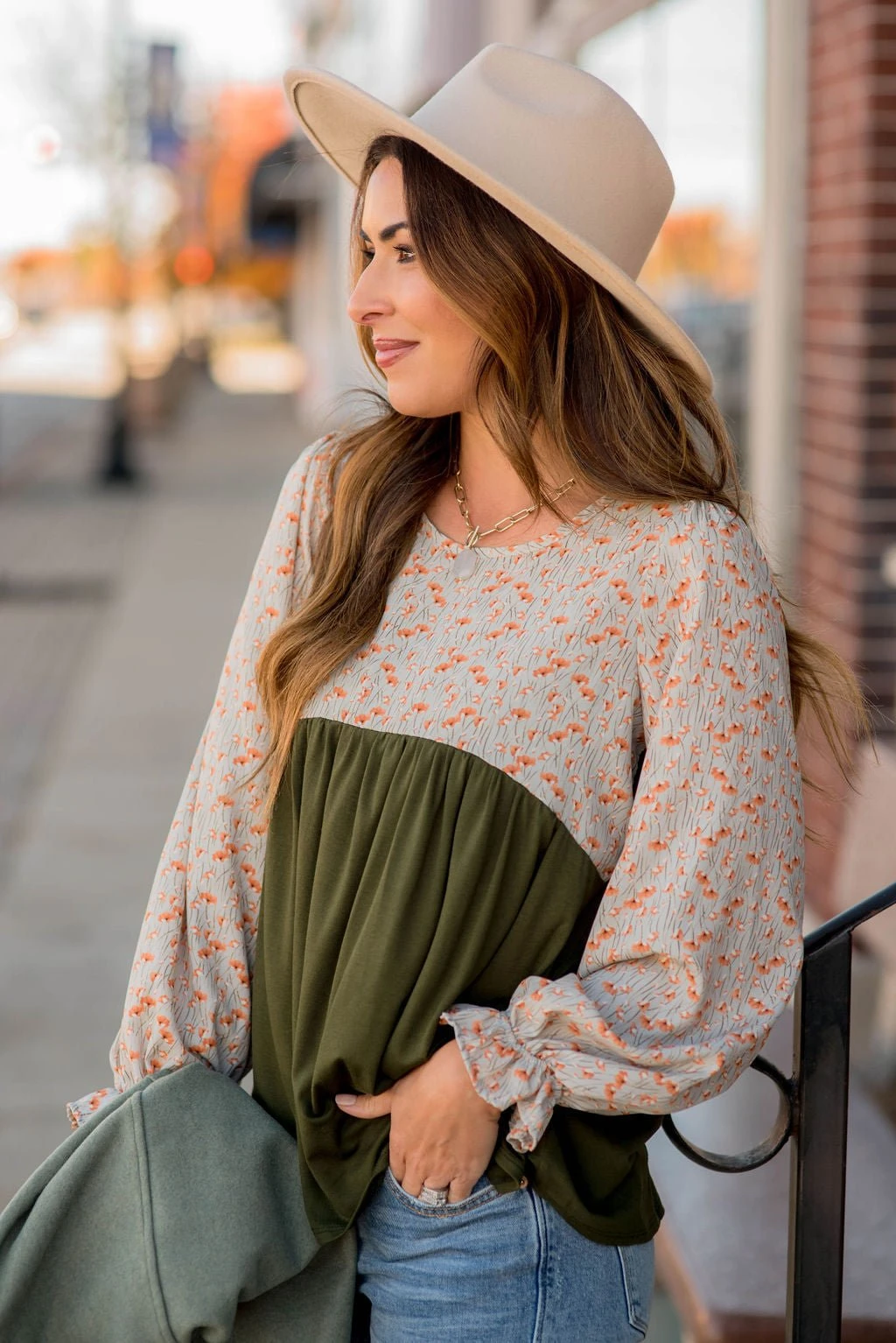 Vintage Floral Accented Blouse 3 Vintage Floral Accented Blouse - Image 3