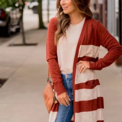 Lightweight Assorted Stripe Tunic Cardigan -Women's Clothing Store BB 7486 45684d75 bea2 45f2 858d fac0cc186706 878519
