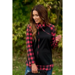 Buffalo Check Cowl Neck Long Tee 10 Buffalo Check Cowl Neck Long Tee -Women's Clothing Store BB 7499 3a98a1d8 5d25 4dfc a3ea b91e1d116723