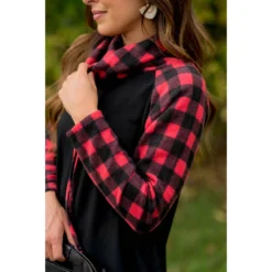 Buffalo Check Cowl Neck Long Tee 11 Buffalo Check Cowl Neck Long Tee -Women's Clothing Store BB 7501 7eb3c2e9 a504 4668 b84a e36a9b9d8f56