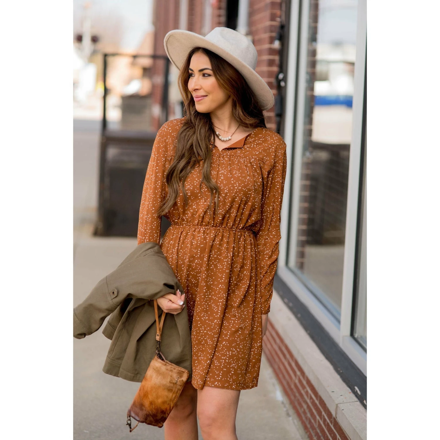 Endearingly Speckled Long Sleeve Dress 5 Endearingly Speckled Long Sleeve Dress - Image 5