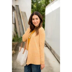 Striped Basic Cardigan 28 Striped Basic Cardigan -Women's Clothing Store BB 7508 1 8c0ade55 7752 463b 8f5a ee14c2ef979f