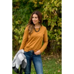 Cotton Slub Long Sleeve Tee -Women's Clothing Store BB 7525 910680fa f9b3 41e4 ab1e 9bebb51d65bf