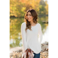 Button Cuff Long Sleeve Tee -Women's Clothing Store BB 7559 1788caa8 1209 486a be5d ed3c37eee598