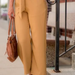 Classy Tie Waist Flare Pants -Women's Clothing Store BB 7567 df7ef489 0bff 4c92 a852 e918a67b9e7d 904958