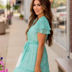 Daisies Ruffle Accented Wrap Dress 6 Daisies Ruffle Accented Wrap Dress -Women's Clothing Store BB 7607 134b7364 224d 4411 bfec a780f95cba96 290087