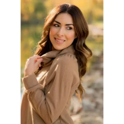 Ribbed Cowl Neck Long Sleeve Sweater Tee -Women's Clothing Store BB 7615 7ed535cc 0f17 4d65 94fa 944b1f4f108c