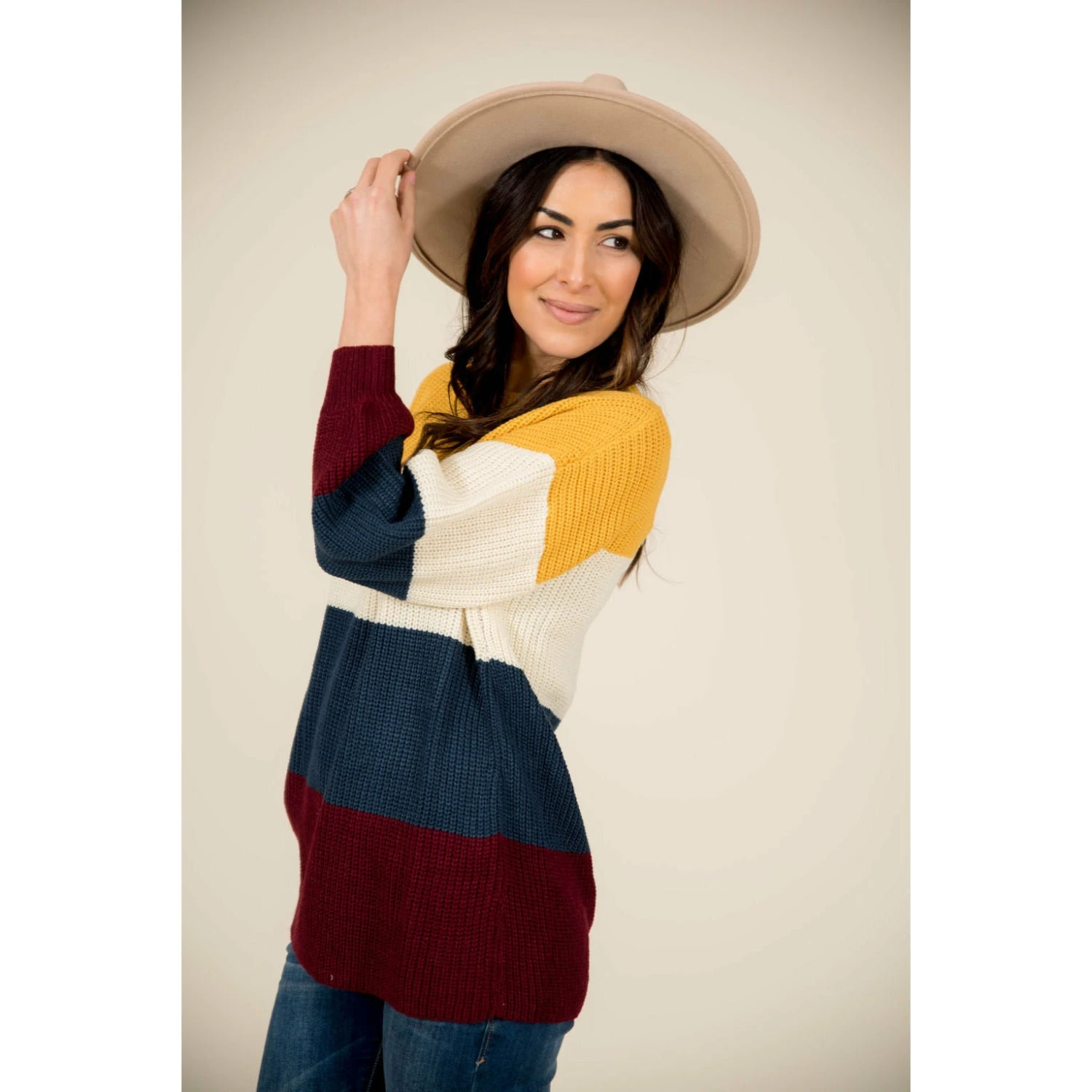 Color Blocked Sweater 2 Color Blocked Sweater - Image 2