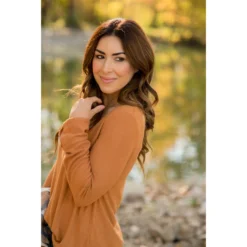 Button Cuff Long Sleeve Tee -Women's Clothing Store BB 7678 2253bcba 81e9 4c8c b45b d81eb4543352