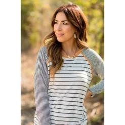 Multi Striped Solid Neck Long Sleeve Tee 24 Multi Striped Solid Neck Long Sleeve Tee -Women's Clothing Store BB 7694 aeb7026d 1078 4582 8544 0cfe64ccde9e