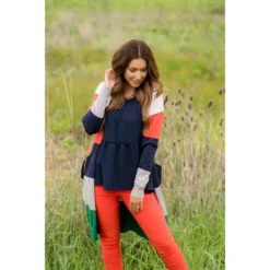 So Soft Color Blocked Tunic Cardigan -Women's Clothing Store BB 7698 e9b93825 e9b2 4d5f 9ef9 e88c4a6a0763