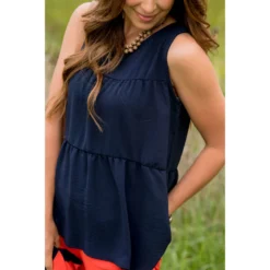 Tiered Tank Blouse -Women's Clothing Store BB 7713