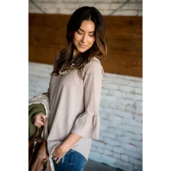 Textured Flutter Blouse -Women's Clothing Store BB 7716 94929201 be7c 43c8 a8ce 70d832213b82