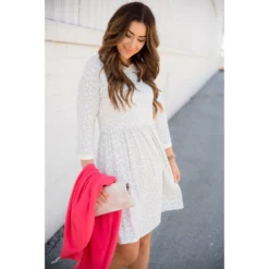 Cheetah Cuffed Sleeve Dress -Women's Clothing Store BB 7729 7c003e1f 15bb 4b4f 9fc3 d214297db90a