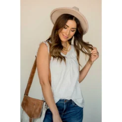 V-Neck Ruffle Bib Tank -Women's Clothing Store BB 7730 5c55086f 98e3 4132 97af d4136dd12ea3