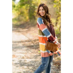 Color Blocked Mixed Stripe Cardigan -Women's Clothing Store BB 7730 ce84b3ae f605 4aa7 8a15 6a755c7af315