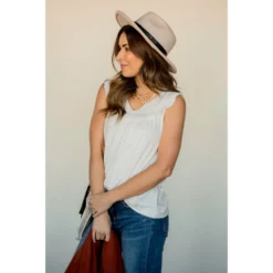 V-Neck Ruffle Bib Tank -Women's Clothing Store BB 7734 f5176f7b 03a0 4b8e a6a1 7febd30491dc