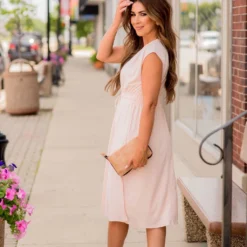 Cap Sleeve Side Slit Tie Midi Dress -Women's Clothing Store BB 7765 0e20afd5 2558 4ec1 a3e0 7f176f78e601 379685