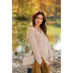 Vertical Striped V Sweater -Women's Clothing Store BB 7786 ae2d0436 10af 4a6b b7b4 d8a0cbbf4039