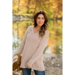 Vertical Striped V Sweater -Women's Clothing Store BB 7788 2e5aaee0 6154 4077 a241 74f29463466c