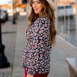 Floral Fun Cinched V Blouse 25 Floral Fun Cinched V Blouse -Women's Clothing Store BB 7790 783f64bc b380 4cae 9ca4 74f087b273aa 324030