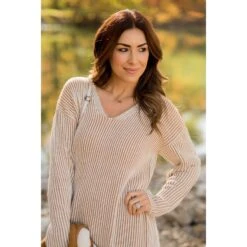 Vertical Striped V Sweater -Women's Clothing Store BB 7793 6c5cd954 f698 4639 bd8f 737b36664b5a 286721