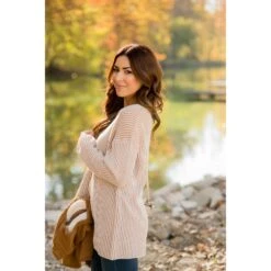 Vertical Striped V Sweater -Women's Clothing Store BB 7802 aeaa4956 3bed 4be5 bd66 1b8718968b64