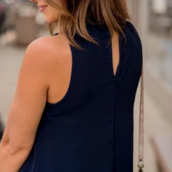 Sleeveless Keyhole Back Swing Dress -Women's Clothing Store BB 7855 21b6cdba ca4b 4bab 82c5 148872c949de 618701