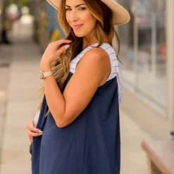 Thin Stripe Knot Back Tank 39 Thin Stripe Knot Back Tank -Women's Clothing Store BB 7865 614535c3 544a 4e1e 87a9 8f204bc9ade4 265473