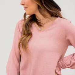 Elegant Tied Cinched Sleeve Blouse -Women's Clothing Store BB 7872 c2ca9fa9 3d31 45c0 8b91 b805b7722afa 131045