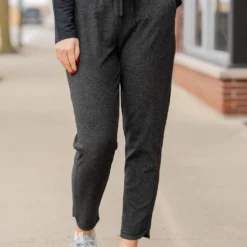 Heathered Drawstring Pants