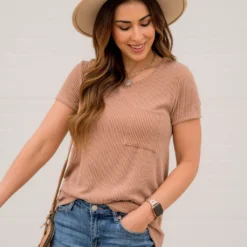 Ribbed Pocket Tee -Women's Clothing Store BB 7884 f0ad1b3c 70ba 445e a10a 47c61098d915 690630