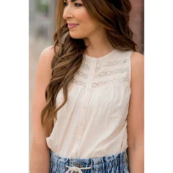 Button Down Knit Tank -Women's Clothing Store BB 7903 67d2d947 faaf 4b9a b783 39efb9da7a27