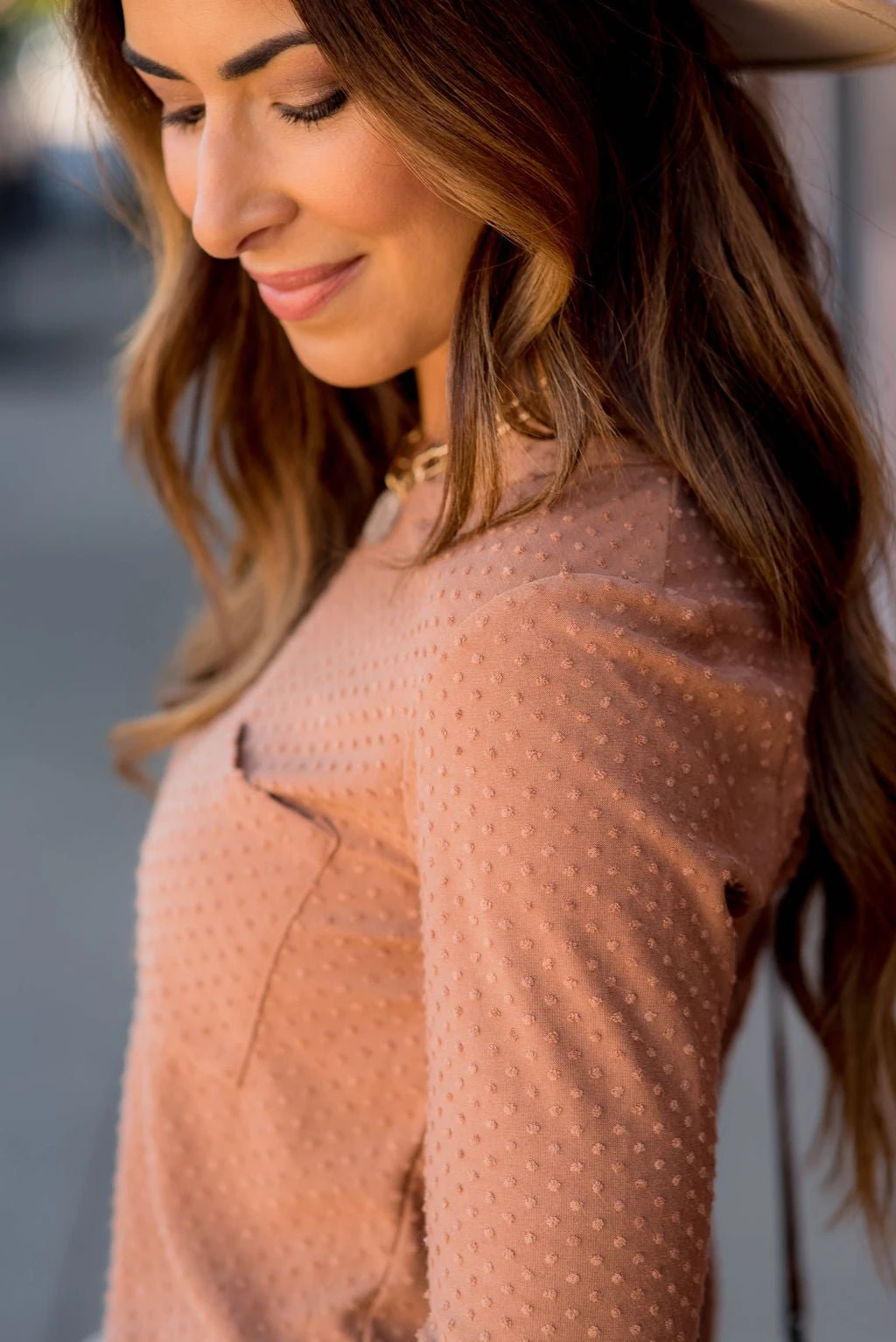 Long Sleeve Swiss Dot Pocket Tee 13 Long Sleeve Swiss Dot Pocket Tee - Image 13