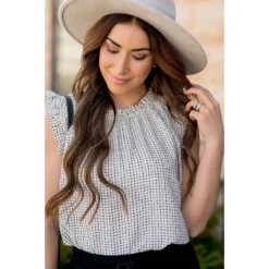 Printed Ruffle Sleeve Cinch Neck Tank 38 Printed Ruffle Sleeve Cinch Neck Tank -Women's Clothing Store BB 7917 3888764f 80a2 463d aaa5 414f0c3a3ff1