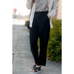 Relaxed Fit Tie Pants -Women's Clothing Store BB 7933 dec15d4d c1f0 47d3 9813 7657baff0161