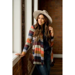 Lightweight Color Blocked Cardigan -Women's Clothing Store BB 7944 1b03a44e c618 4e73 8141 99842d0fc557