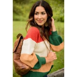 Color Blocked Sweater 16 Color Blocked Sweater -Women's Clothing Store BB 7967