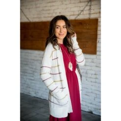 Little Dot/Striped Cardigan -Women's Clothing Store BB 7982