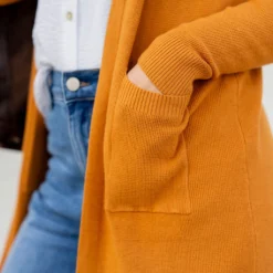 Lightly Waffled Tunic Cardigan 30 Lightly Waffled Tunic Cardigan -Women's Clothing Store BB 7991