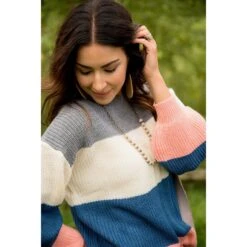 Color Blocked Sweater 18 Color Blocked Sweater -Women's Clothing Store BB 7991 959126