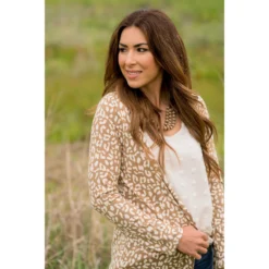 Lightweight Leopard Print Cardigan 25 Lightweight Leopard Print Cardigan -Women's Clothing Store BB 8009
